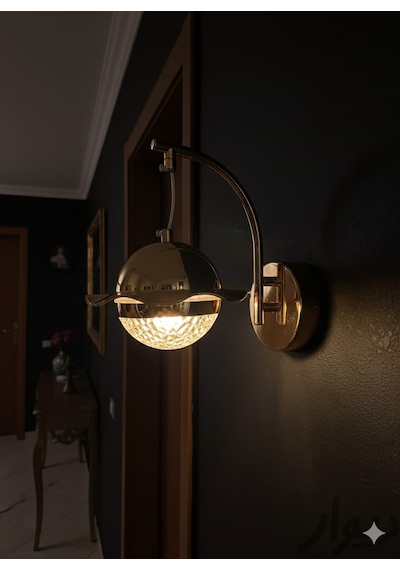 Bohem Aydınlatma Gold Duvar Apliği 3 Renk Led Modern Aplik Gold