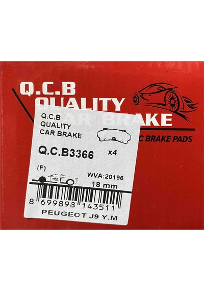 Q.C.B Beşer 3366/18 Ön Fren Balatası J9 18Mm Ym
