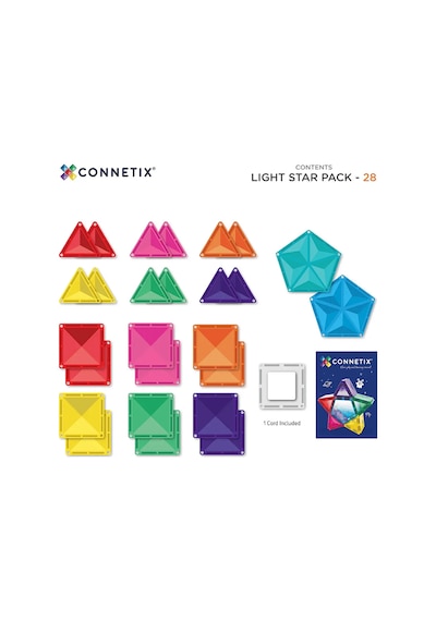 Connetix Light Star Pack Manyetik Bloklar - 28 Parça
