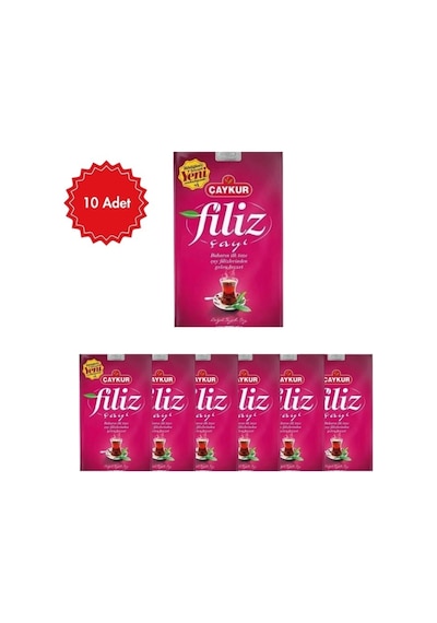 Filiz Çay X 10 Adet - Karadeniz İn Taze Filiz Yapraklarından Yoğun Aromalı Siyah Çay