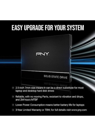 Pny 2tb Cs900 Ssd7cs900-2tb-rb 550-530mb/s Ssd Sata-3 Disk