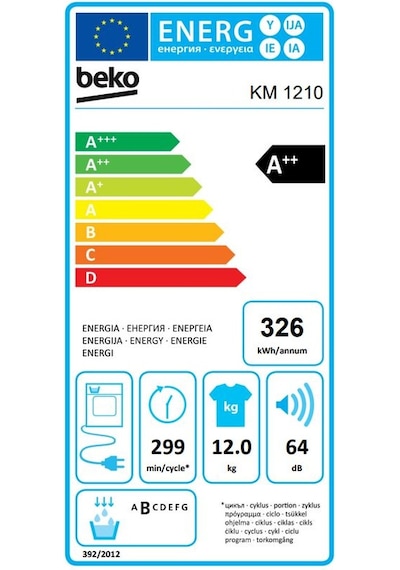 Beko KM 1210 12 KG Isı Pompalı Kurutma Makinesi