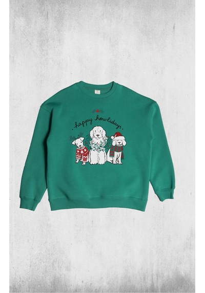 Unisex Howliday Sweatshirt Taş