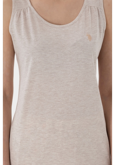 U.s. Polo Assn. Kadın Bej Pijama Takım 50312914-vr011 Bej