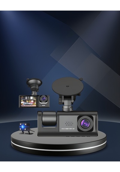 Üç Kameralı Araç Kamerası Full Hd Ön + Hd İç/arka