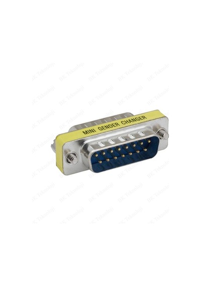 DB15 Erkek - DB15 Erkek Mini Cinsiyet Değiştirici Adaptör