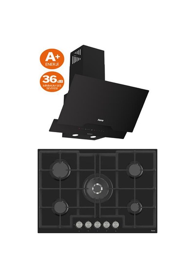 Ferre Mega Plus Serisi ED035 - D063SA 2'li Cam Ankastre Set