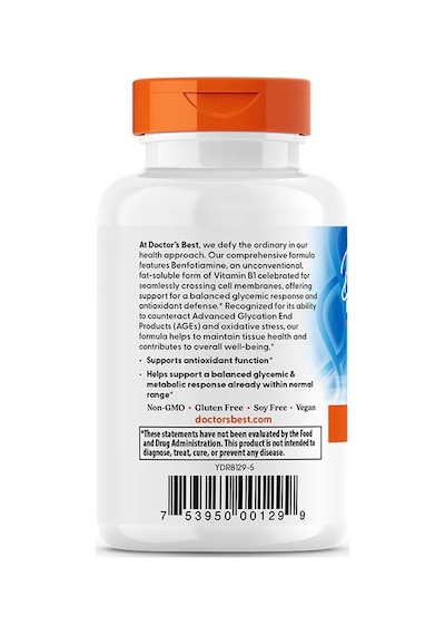 Benfotiamine 150 Mg With Benfopure, 120 Kapsül , Supports Glycemic Balance & Metabolic Response
