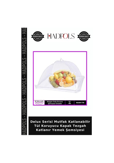 Delux Serisi Mutfak Katlanabilir Tül Koruyucu Kapak Tezgah Katlanır Yemek Şemsiyesi Diğer