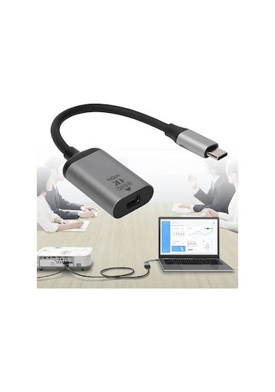 Wozlo Usb-c Usb 3.1 Type C Erkek To Mini Displayport Dişi 4k 60hz Çevirici Dönüştürücü Kablo