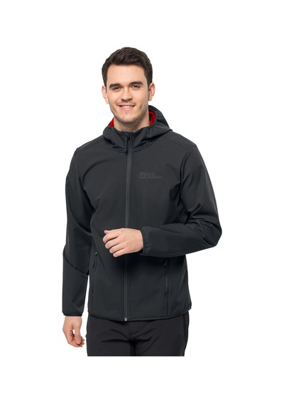 Jack Wolfskin 1307471-6350 Bornberg Hoody Erkek Ceket Siyah