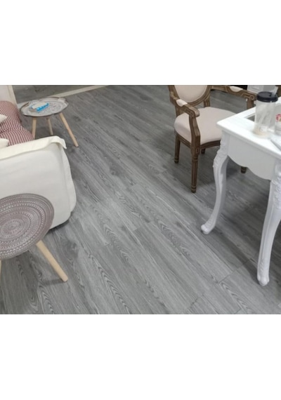 5 Metrekare Koyu Gri Kendinden Yapışkanlı Suya Neme Dayanıklı Pvc-lvt Yer Kaplama Parkesi Nwyp09