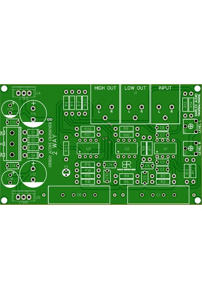 Çift Yönlü Stereo Aktif Çapraz Geçiş Özellikli Op-Amp Devresi