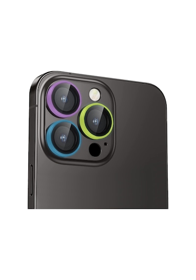 Buff Apple Uyumlu iPhone 14 Pro Max / 14 Pro Neon Metal Lens Koruyucu 001