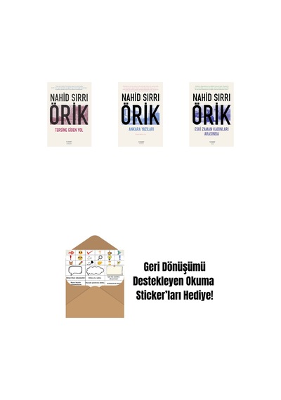 Tersine Giden Yol + Ankara Yazıları + Eski Zaman Kadınları Arasında + Okuma Sticker'ları