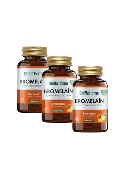 Shiffa Home Bromelain Takviye Edici Gıda 3 x 60 Tablet