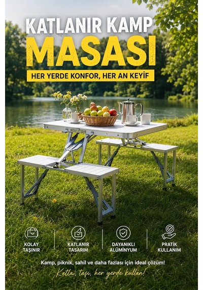 Tr 4 Kişilik Katlanır Kamp Masası Diğer