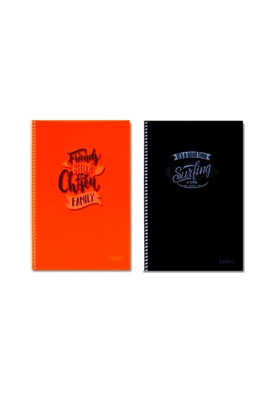 Enjoy 72 Yaprak Çizgili A4 Defter Spiralli Pp Kapak Karışık - 1 Adet Karışık/çok Renkli