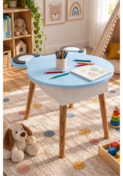 Sulorahome Mavi Çocuk Oyun Ve Aktivite Masası