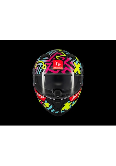 Mt Helmets Mt Braker Sv Crazy Teddy B7 Motosiklet Kaskı Parlak Mavi