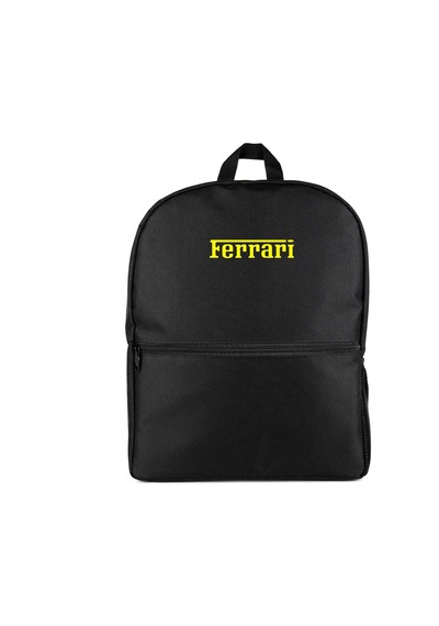 Ferrari Gold Text Siyah Sırt Çantası