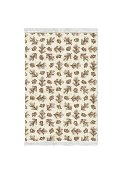 Alanur Home Kaymaz Taban Djt Klozet Takımı Trend Saçaklı Vintage Al5013 Bej