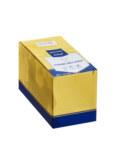 Metro Chef Helva 24'lü 40 G Sade - %100 Susam Tahinli Pratik Atıştırmalık 2'li Ekonomik Paket - Tarı