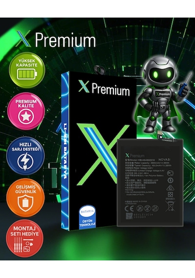 Xpremium Huawei P20 Lite 2019 Uyumlu Batarya Pil Süper Yüksek Kalite Hb446486ecw