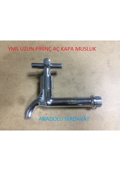 Yms Pirinç Musluk Aç Kapa Uzun Lavabo Musluğu Uzun Musluk