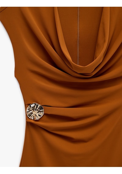 Koton Slim Fit Kısa Kollu Metal Aksesuarlı Degaje Yaka Bodycon Mini Abiye Elbise Kahverengi 7wak80022fk Kahve Koton Slim Fit Kısa Kollu Metal Aksesuarlı Degaje Yaka Bodycon Mini Abiye Elbise Kahverengi 7wak80022fk Kahve