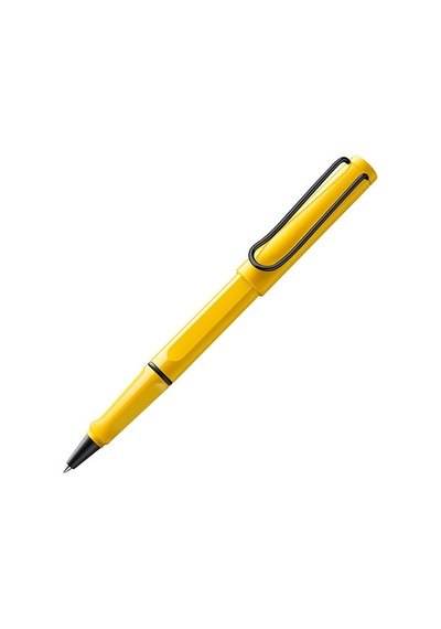 Lamy Safari Roller Kalem Metal Siyah Klips Sari Sarı