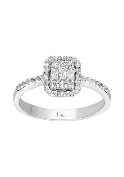 Sirius F Renk 0,40 Karat Baget Pırlanta Yüzük 0817R0244