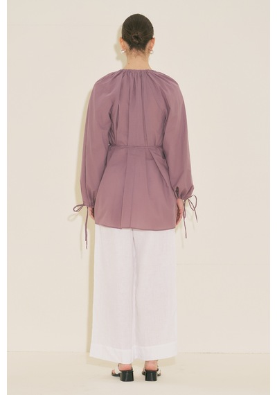 Manuka Bağlama Detaylı Tunik Pembe Ss26tnk00003-78 Pembe