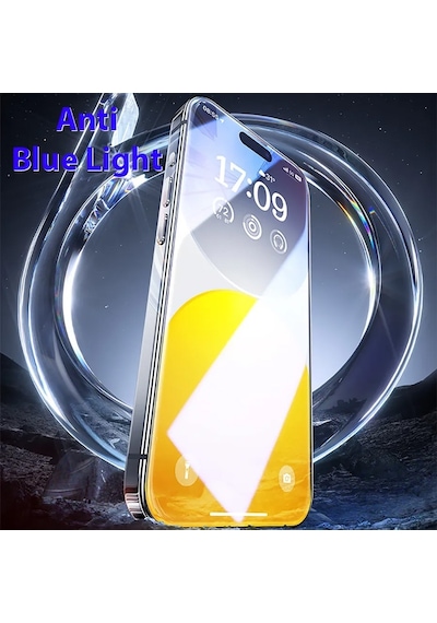 Baseus Crystalline Apple iPhone 15 Pro Uyumlu Full Anti Blue Ekran Koruyucu