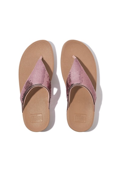 B50 Metallic Soft Blush Terlik Kadın Diğer Jf3-090 /675 /b50 Fitflop Lulu Sequin Toe-post Pembe