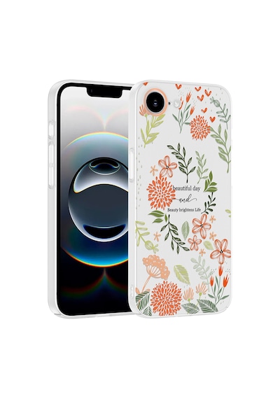 İphone 16e Kılıf Kamera Korumalı Desenli Zore Klip Kapak - Beautiful -