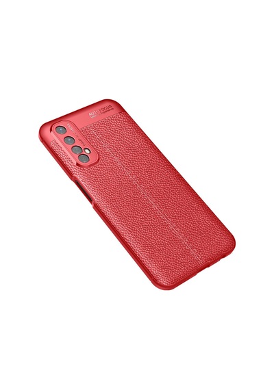 Newface Realme 7 Kılıf Auto Focus Kapak - Kırmızı Kırmızı