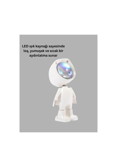 Usb Şarjlı Taşınabilir Gün Batımı Projektör Lambası Çok Rnekli