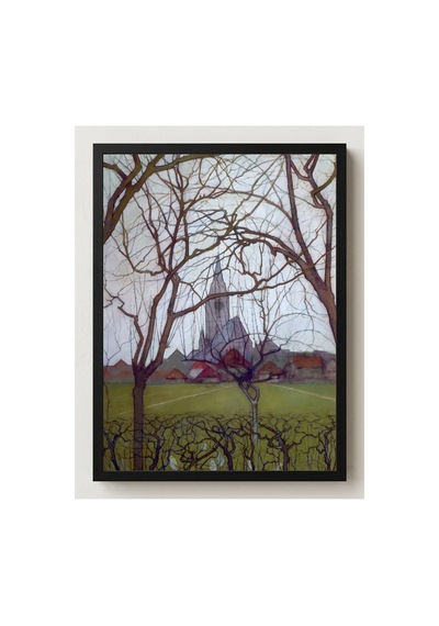 Mondrian Winterswijk'teki St. Jacob Kilisesi Çerçevesiz Poster 30x42 Cm A3 Tablo Modern Sanat