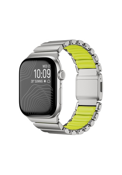 Watch 44mm Mkst Krd-152 Titanyum Silikon Kordon - Gri-yeşil