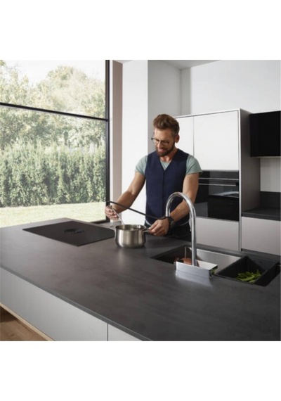 Hansgrohe Aquno Select M81 Tek Kollu Eviye Bataryası 170, Çekilebilir El Duşu, 3jet, Sbox Krom krom