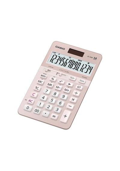 Js-40b-pk Pembe Profesyonel 14 Hane Masa Üstü Hesap Makinesi Genel