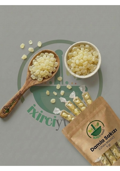 İxirciyusuf Damla Sakızı Sakız Reçinesi Mastic Gum Mastiha Pistacia Lentiscus Doğal 5 G