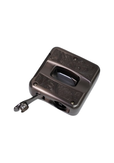 Parmida Gunmetal İşlemeli V-cut Puro Makası Kesici