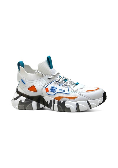 Guja 24y568 Trend Deri Erkek Sneaker Beyaz