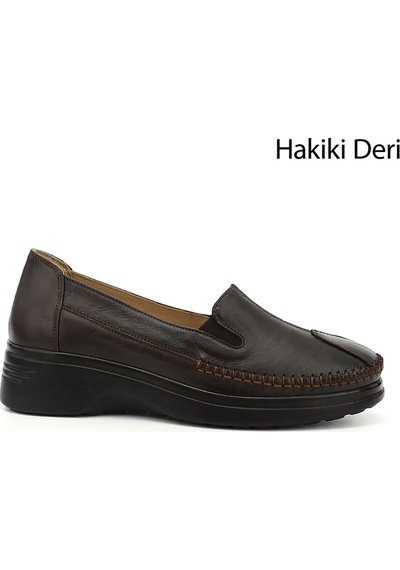 Gönderi(R) Gönderi R Kadın Kahverengi Dolgu Taban Hakiki Deri Comfort Ayakkabı Ddza55945540 Kahverengi