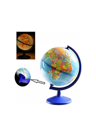 Kablosuz Led Işıklı Yer Küresi, 30 Cm Çapında