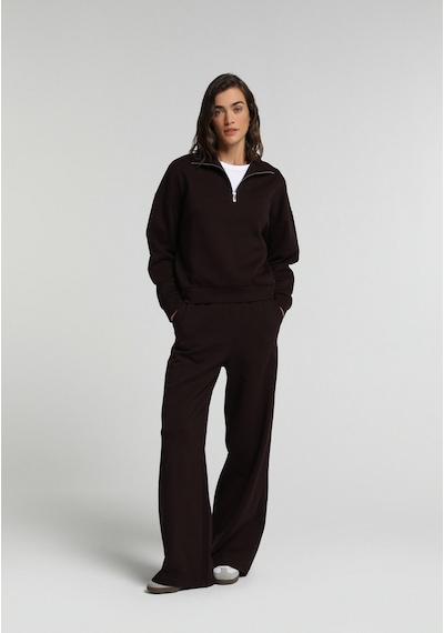 Colin's Colins Regular Fit Fermuarlı Düz Kadın Mor Sweatshirt Cl1080743 Q1.v2 Dpl Dark Plum
