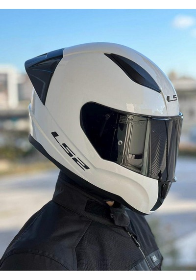 LS2 Rapid 2 Race  Beyaz Kask