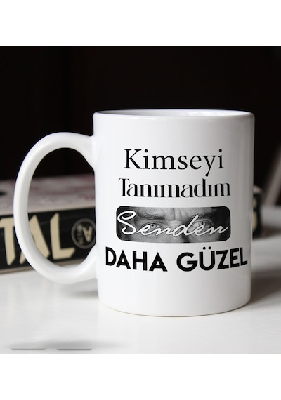 Bk Gift Kimseyi Tanımadım Ben Atatürk Temalı Beyaz Kupa Bardak-1, Arkadaşa Hediye , Doğum Günü Hediyesi Bitmeyen135631 Bk Gift